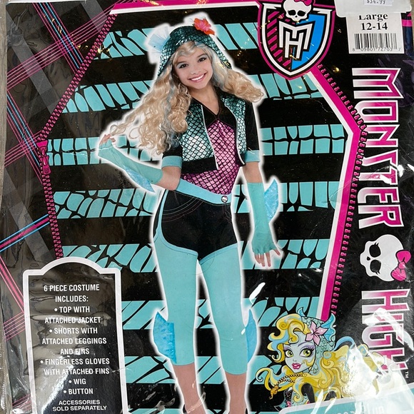 Monster High: Lagoona Blue Kids Costume! New! - Picture 1 of 9